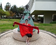 Foto mit Vereinsschal in Funchal
