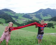 Foto mit Vereinsschal in Großraming