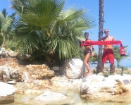 Foto mit Vereinsschal in San Benedetto del Tronto