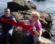 Foto mit Vereinsschal in Opatija