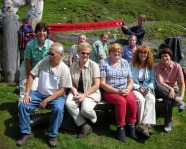 Foto mit Vereinsschal in Rauris