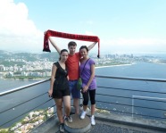 Foto mit Vereinsschal in Rio de Janeiro